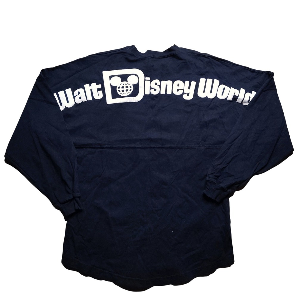 Walt Disney World Spirit Jersey Sweatshirt Unisex XS Blue Sweater Pullover Logo